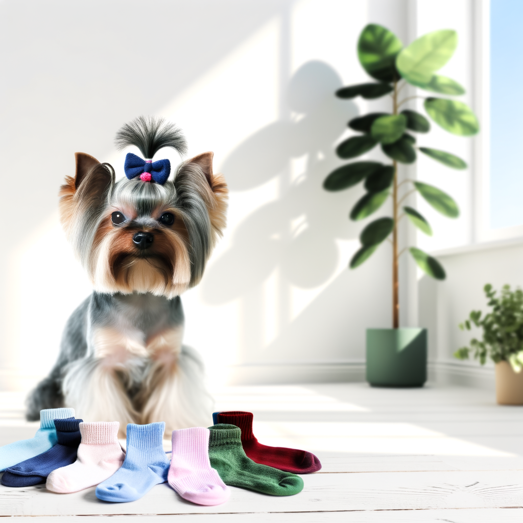 Teacup Yorkie Sparks Pet Fashion Trend Wearing Dad’s Sock Hat | GreaterGood