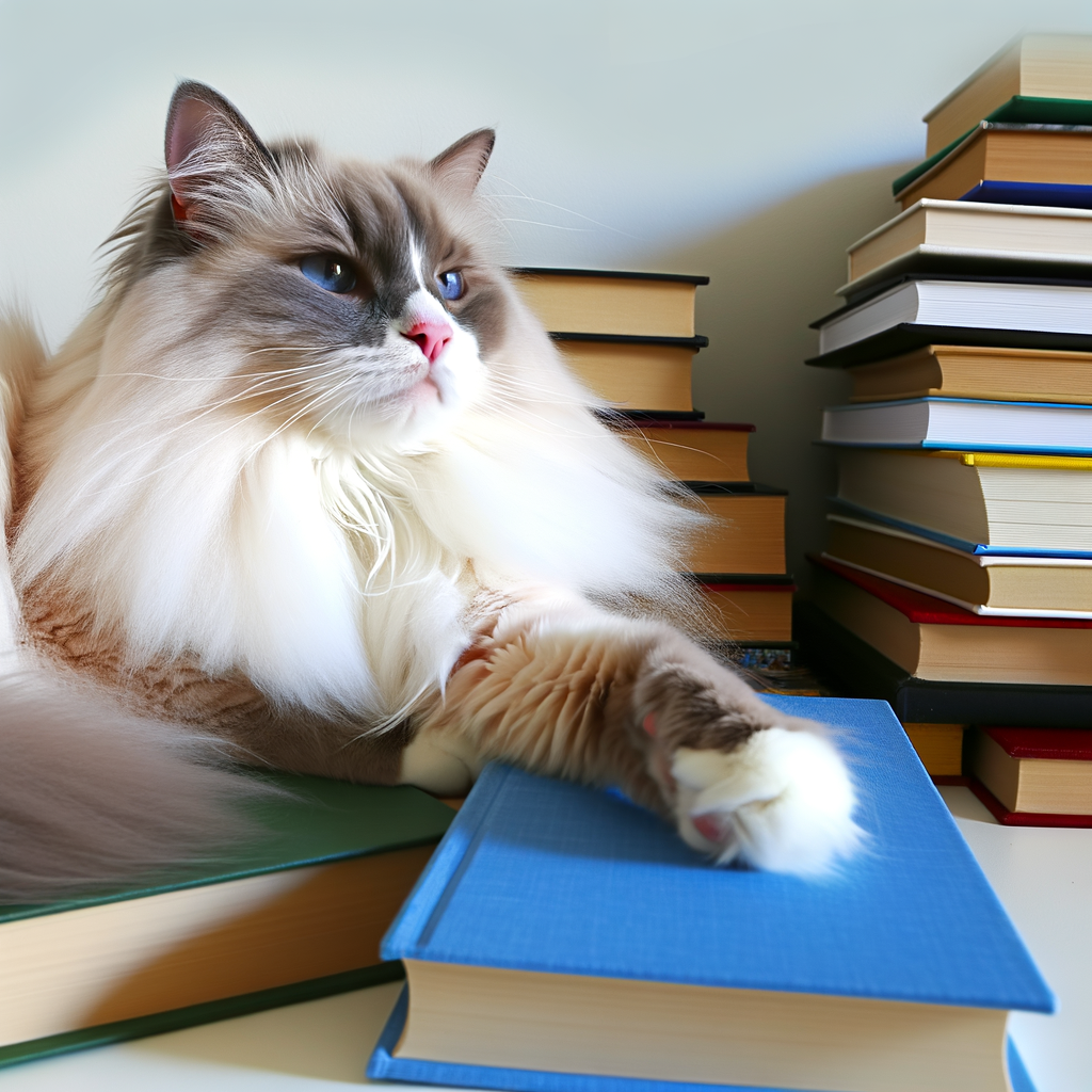 Sir George the Ragdoll Cat Claims Forbidden Bookshelf as Personal ...
