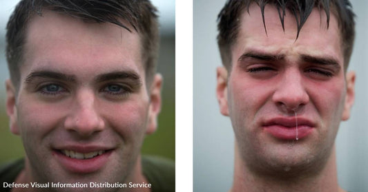 Before-and-After Portraits Show The Painful Reality of OC Spray Training