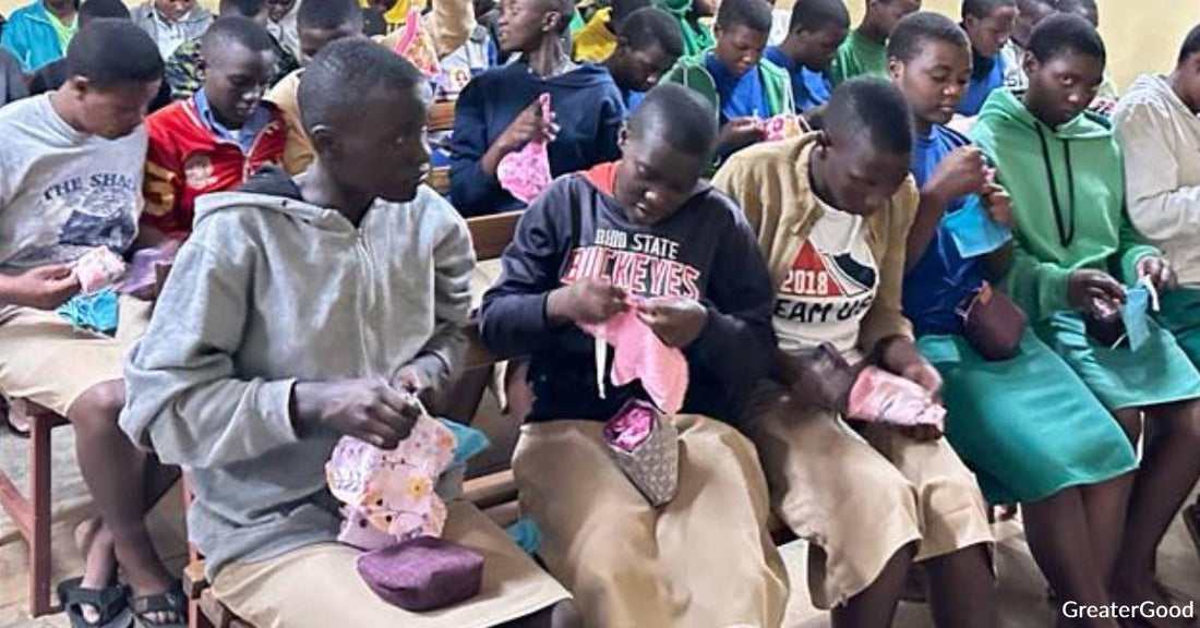 GreaterGood Distributes Dozens of Reusable Feminine Hygiene Kits to Schoolgirls in Rwanda