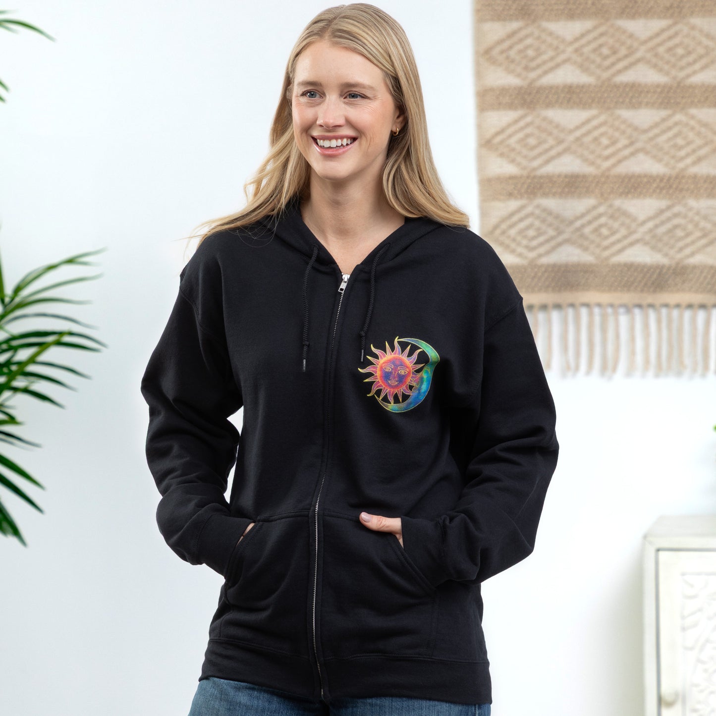 Sweet Sun & Moon Zip Hoodie