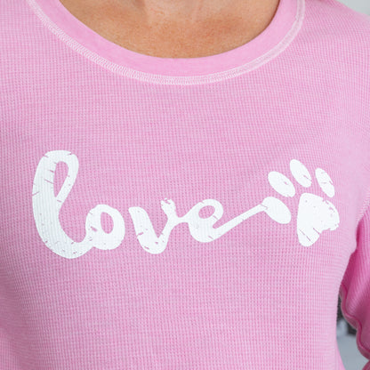 Love Paw Thermal Long Sleeve Top