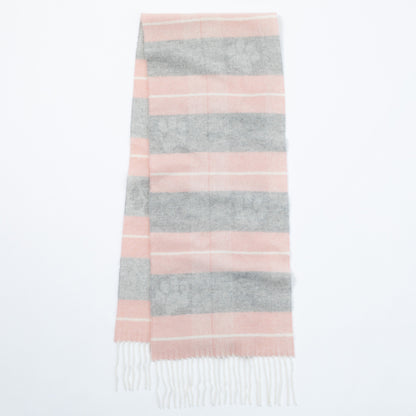 Ukrainian Merino Wool & Cashmere Paw Plaid Scarf