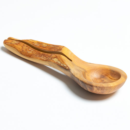 Coffee Root Wood Measuring Spoon & Clip