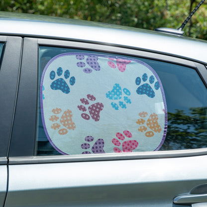 Double Paw Plaid Foldable Windshield Sun Shade - 3 Piece Set