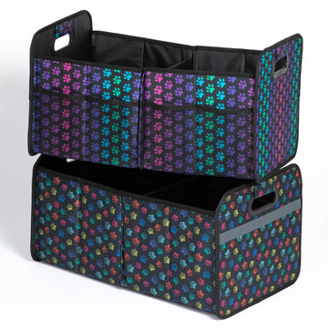 4 Designs Paws Premium Large Foldable Car Trunk Organizer