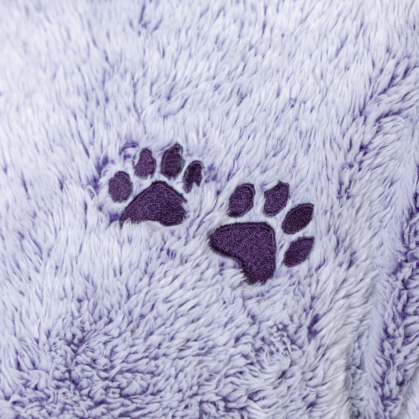 Embroidered Paws Pullover Fleece Hoodie