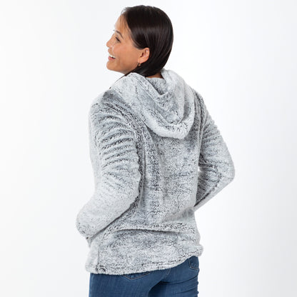 Embroidered Paws Pullover Fleece Hoodie