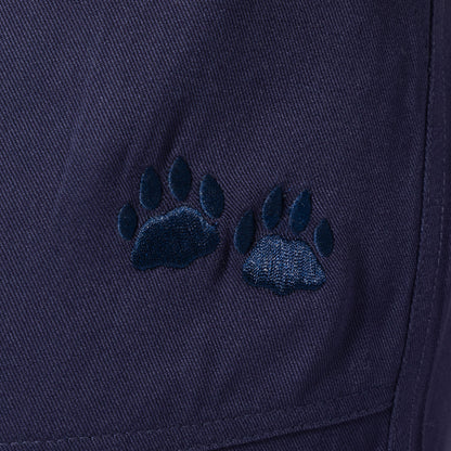 Straight Leg Paw Print Rayon Pants