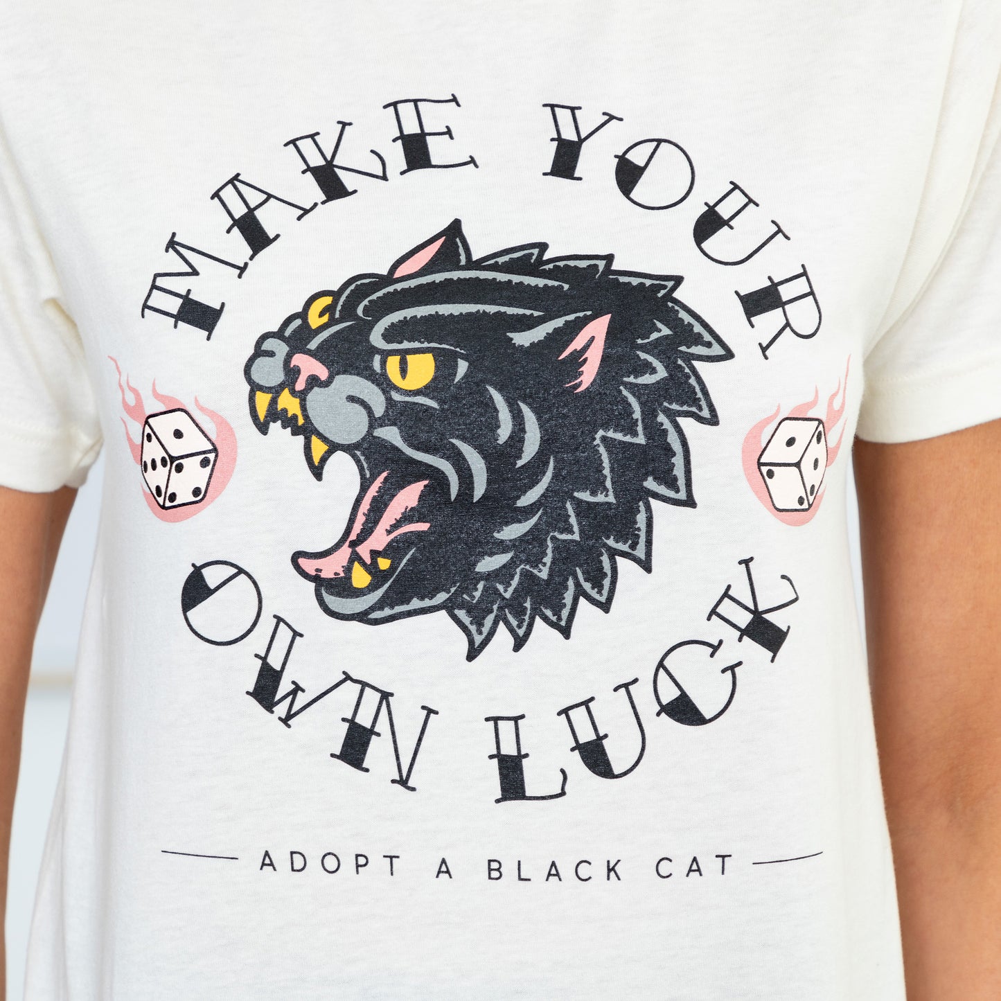 Lucky Black Cat T-Shirt