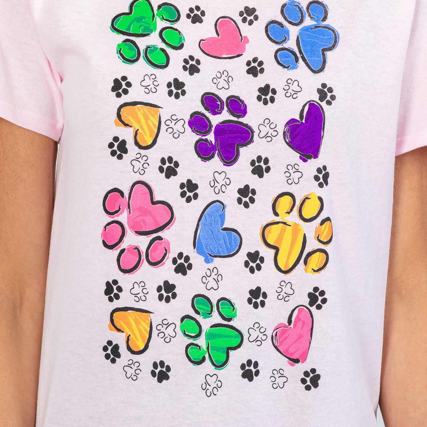 Paws & Hearts Splatter T-Shirt