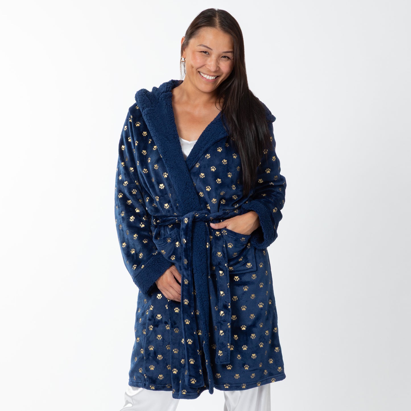 Regal Paws Hooded Robe