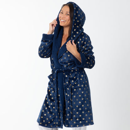Regal Paws Hooded Robe