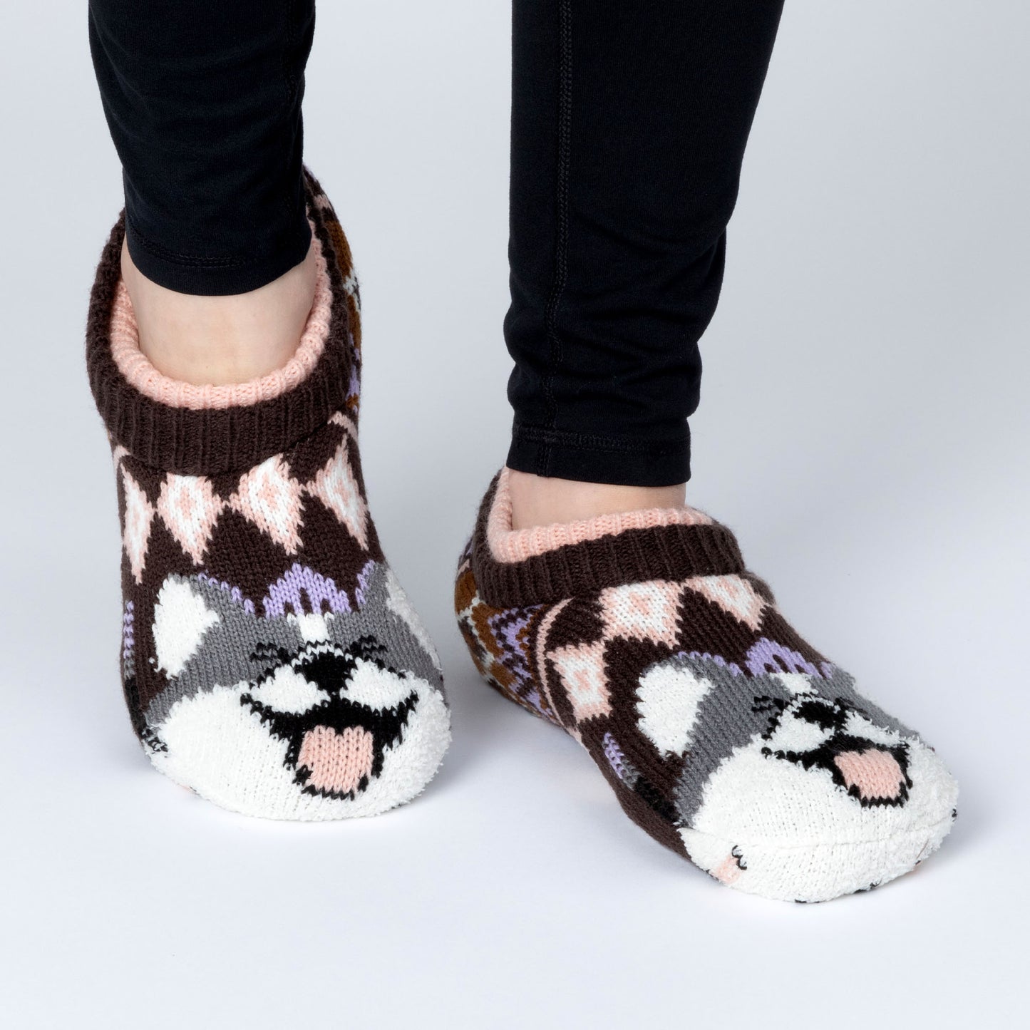 Charming Critter Cuffed Slipper Socks