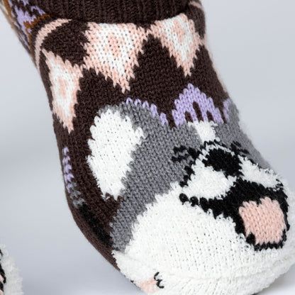 Charming Critter Cuffed Slipper Socks