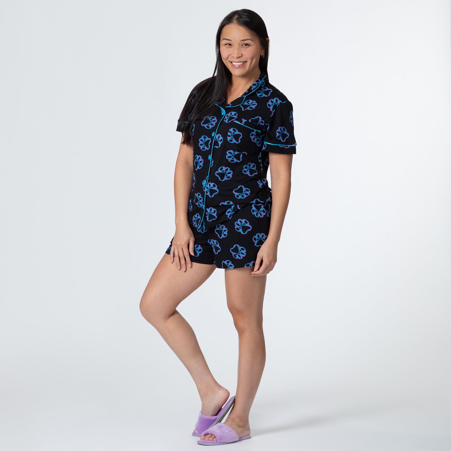 Spinning Paws Soft Touch Pajama Shorts Set