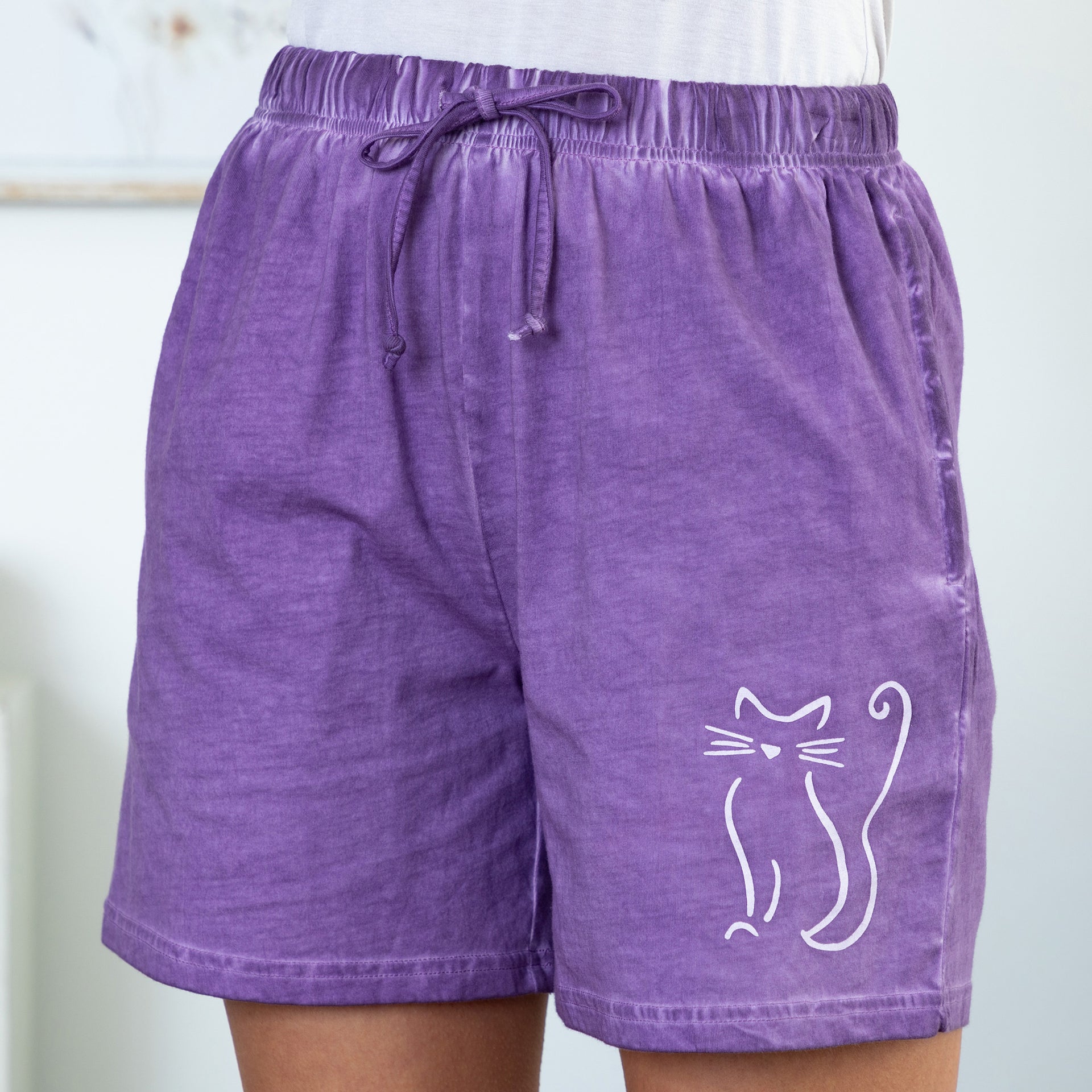 Pet Love Vintage Acid Wash Shorts