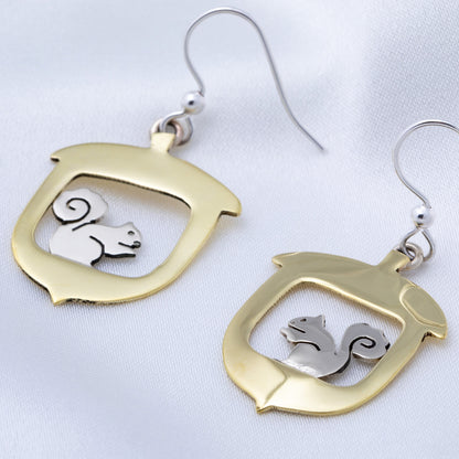 Go Nuts Squirrel & Acorn Earrings