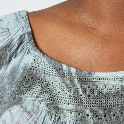 Watercolor Flower Long Sleeve Top