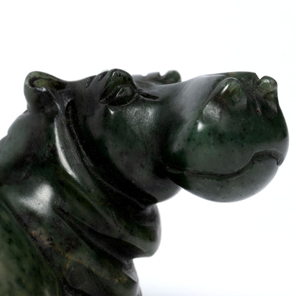 Hand-Carved Serpentine Stone Wildlife Figurine