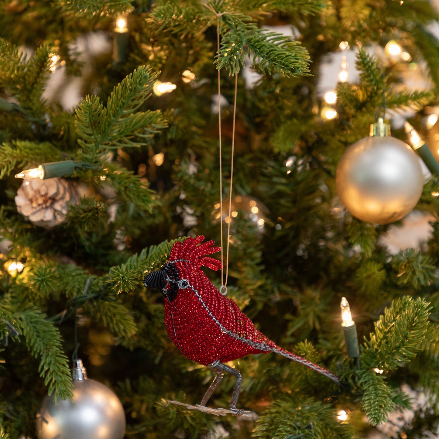 Charming Hand-Beaded Ornament
