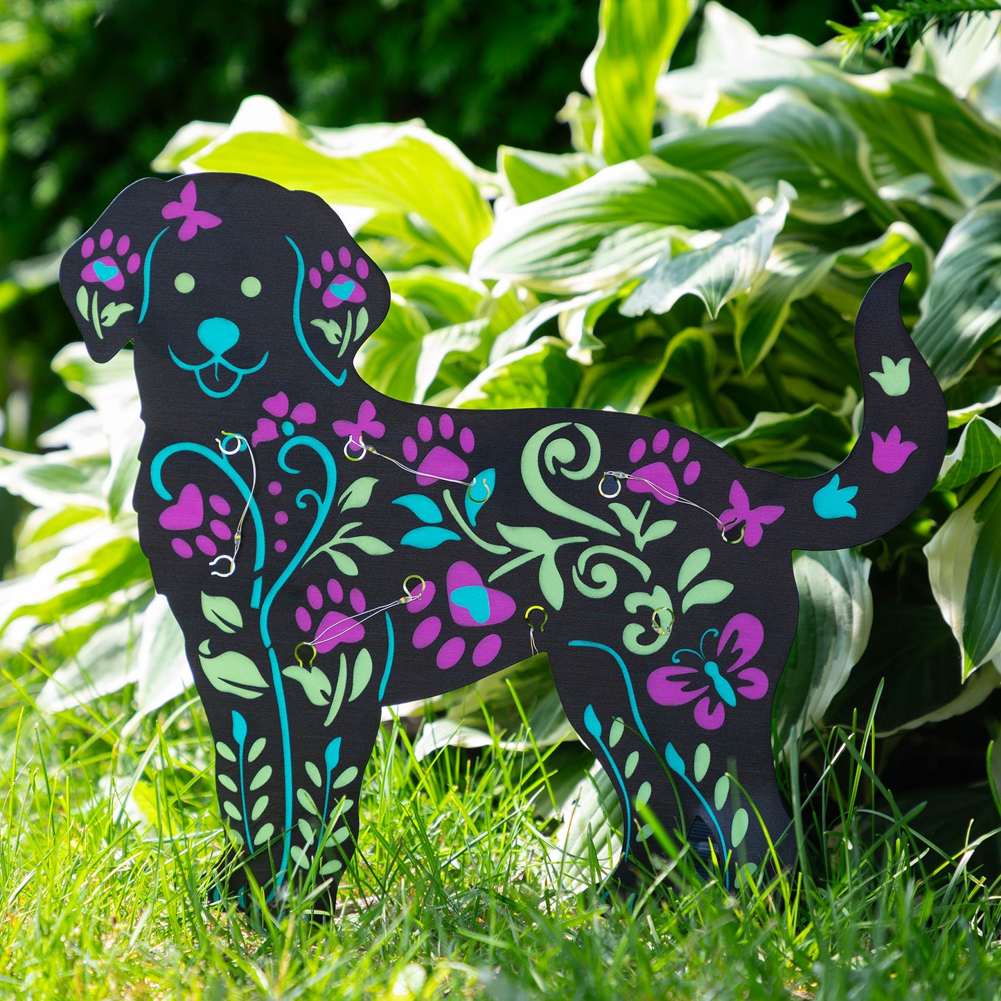 Garden Paws Solar Garden Stake
