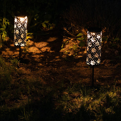 Paw Prints Solar Pathway Lights - Set of 2
