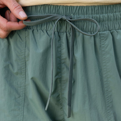 Paw Print Cargo Capri Nylon Pants