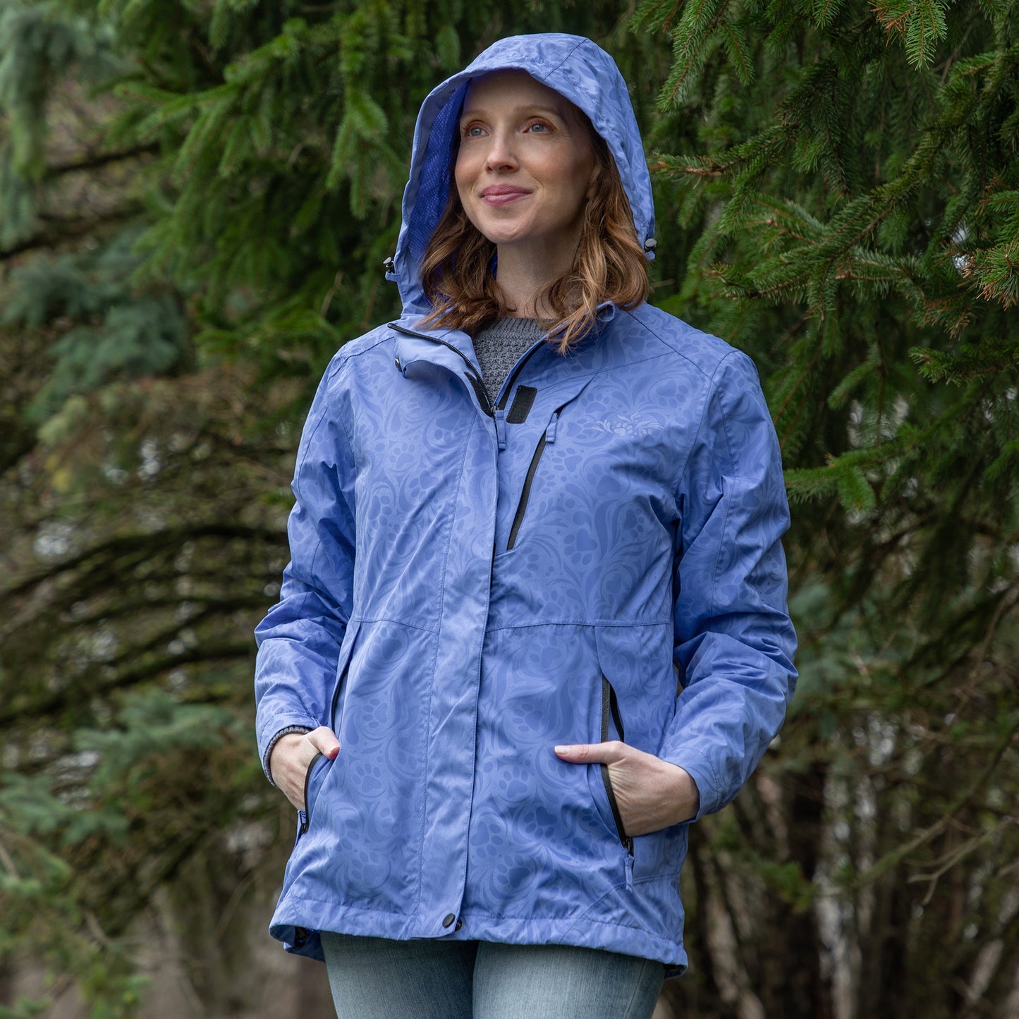 Paw Symphony Magical Print Rain Jacket