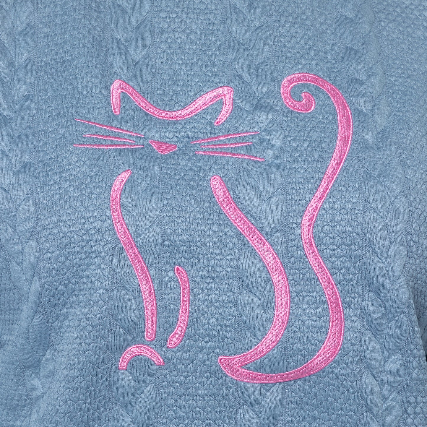 Pet Love Cable Jacquard Crewneck