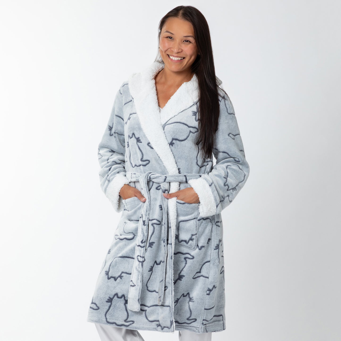 Pet Love Hooded Plush Fleece Robe