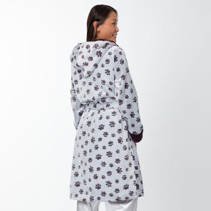 Pet Love Hooded Plush Fleece Robe