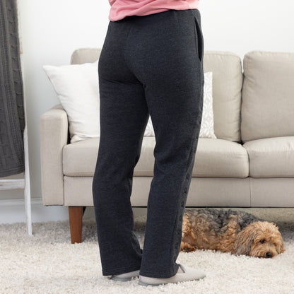 Path of Paws Embroidered Straight Leg Sweatpants