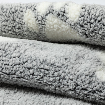 Cozy in Paws Sherpa Fleece Throw Blanket