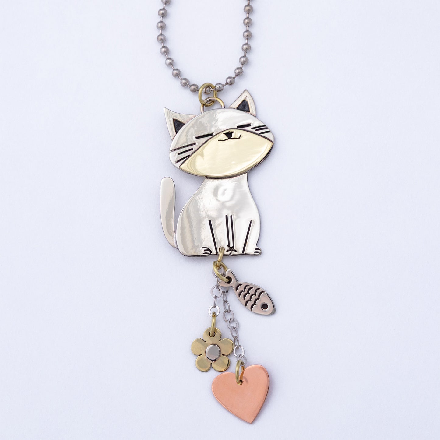 Pet Parent Mixed Metal Car Charm