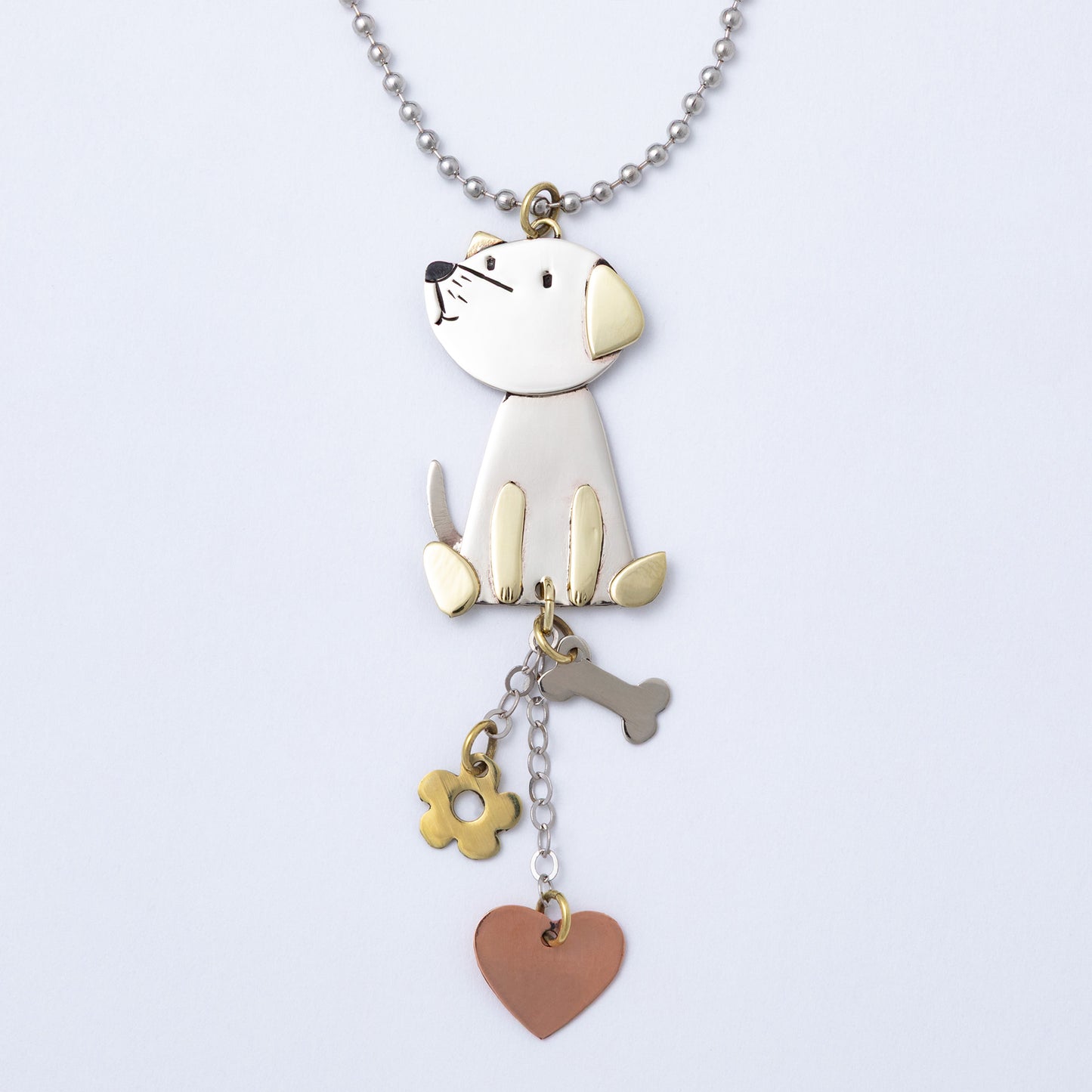 Pet Parent Mixed Metal Car Charm