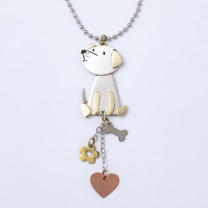 Pet Parent Mixed Metal Car Charm