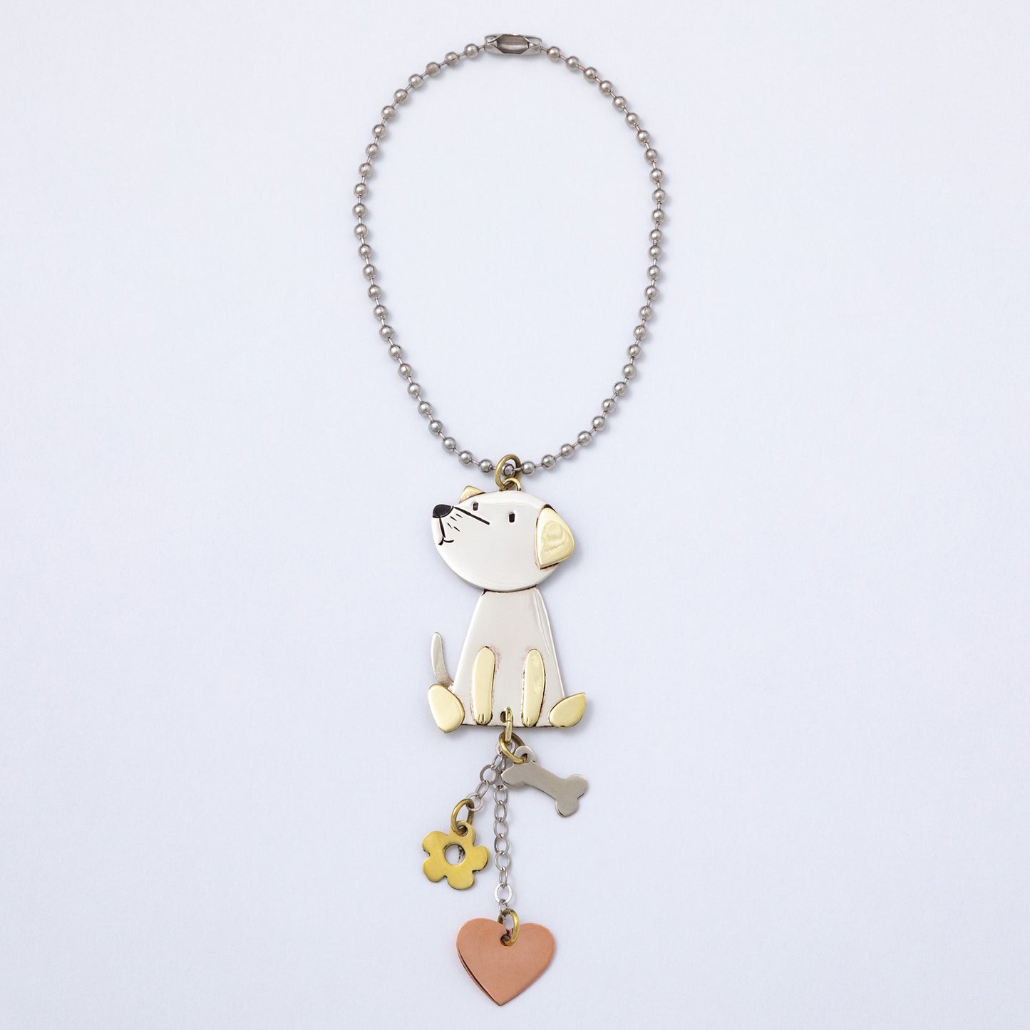 Pet Parent Mixed Metal Car Charm