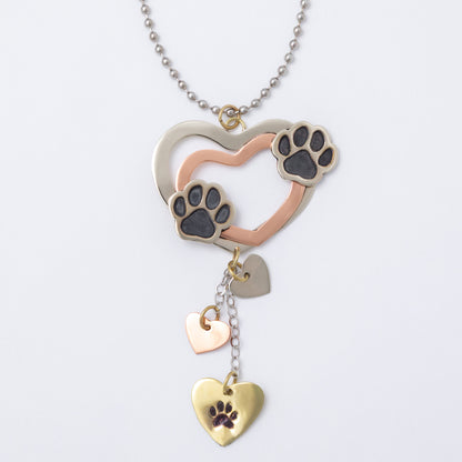 Pet Parent Mixed Metal Car Charm