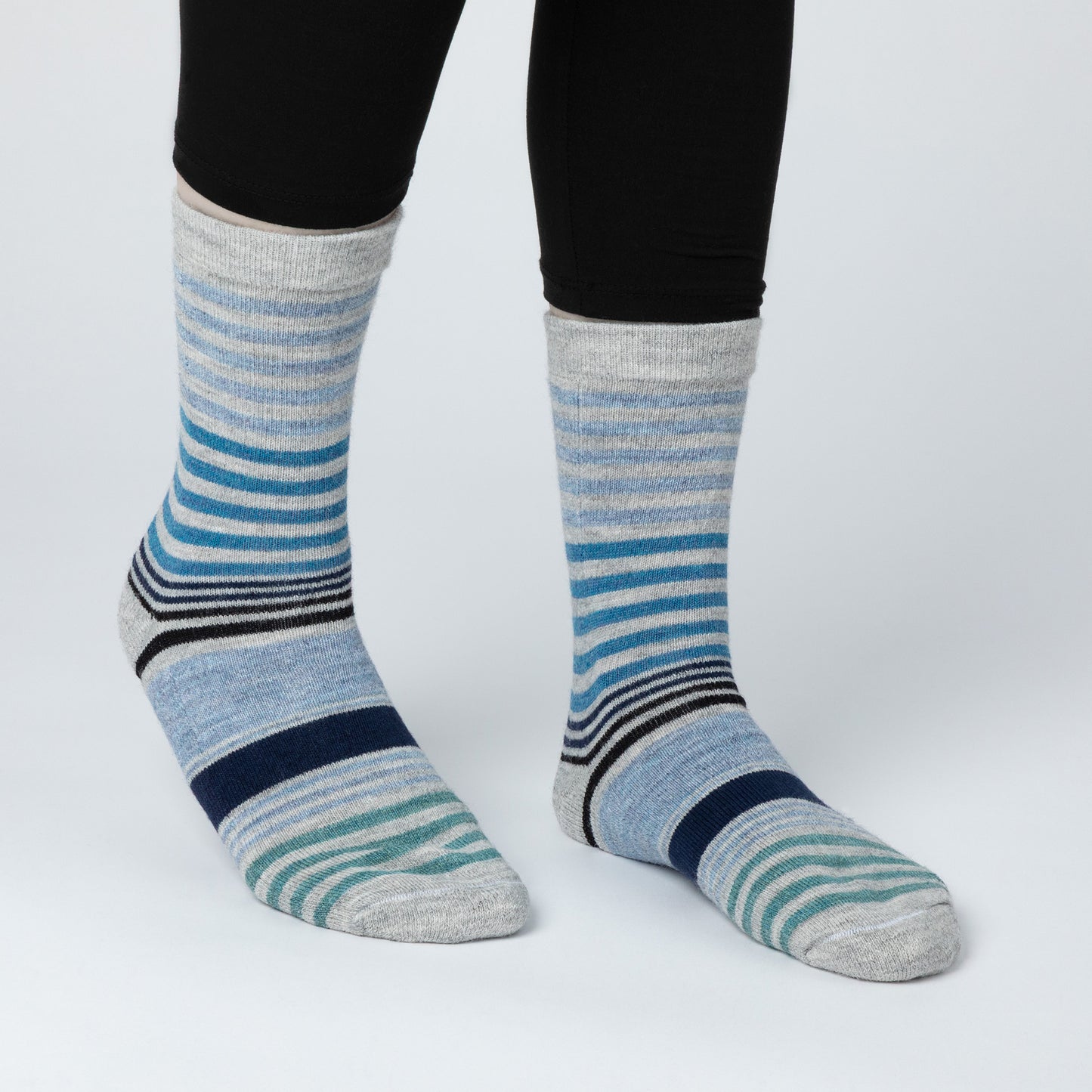 Multicolor Stripes Alpaca Socks