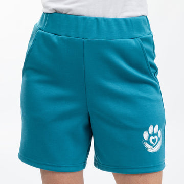 Paws of Love Soft Knit Shorts with Pockets