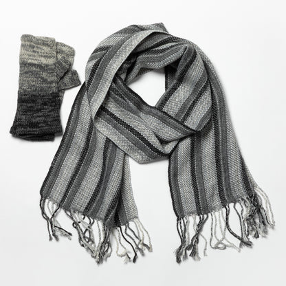 Alpaca Fingerless Mittens & Scarf Set | Fair Trade, 100% Alpaca Fiber