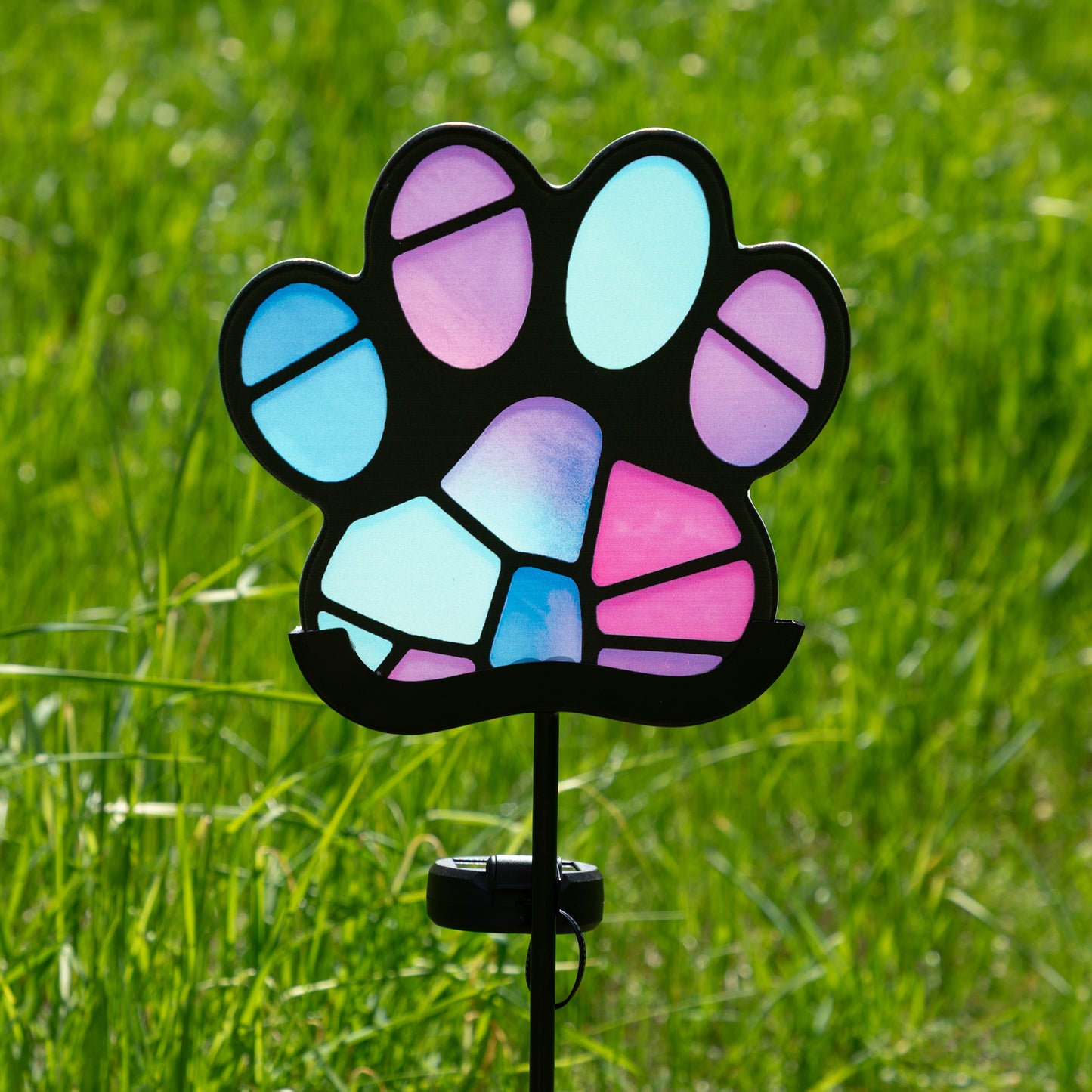 Pets & Angels Colorful Mosaic Solar Garden Stake Light