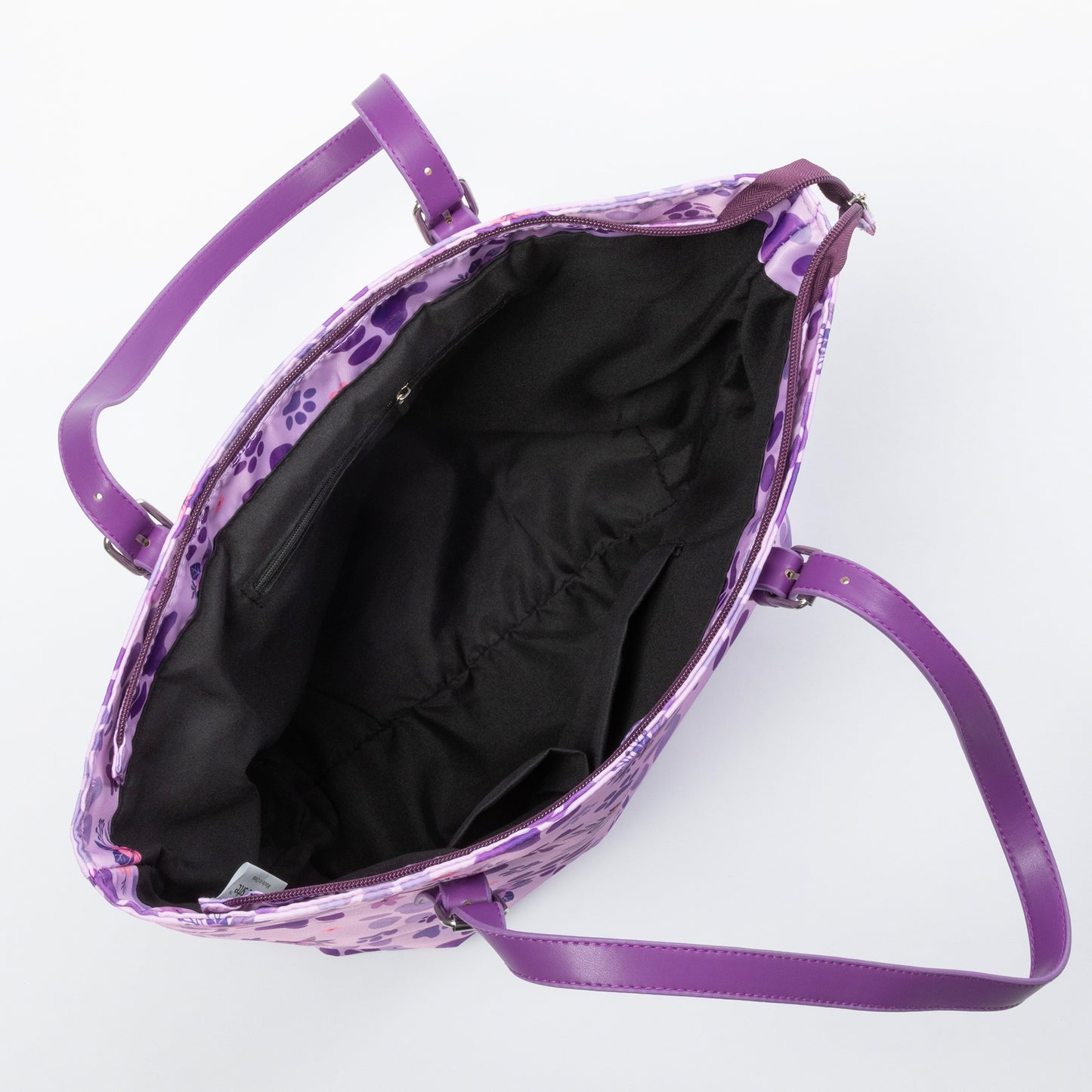 Paw Print Zip Top Tote Bag