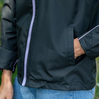 Water-Repellent Paw Print Hooded Jacket