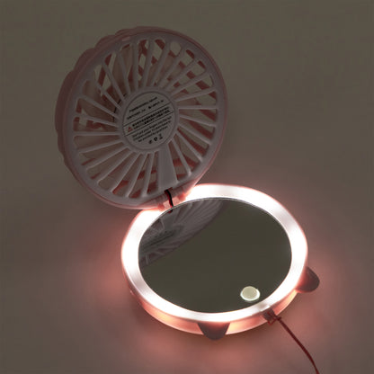 Fun Cat Portable Rechargeable Fan with Mirror