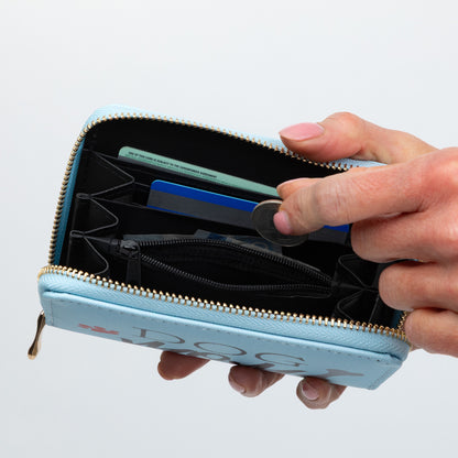 Cat Mom & Dog Mom Faux Leather Zip Around Wallet