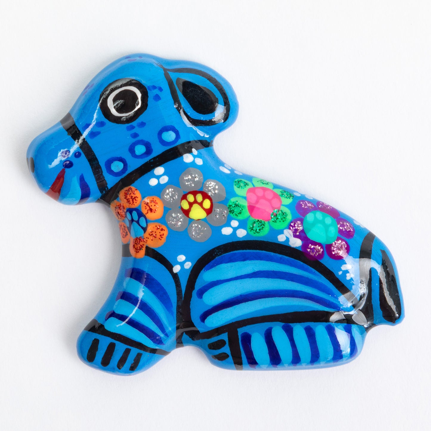 Hand-Painted Ceramic Dog Magnet