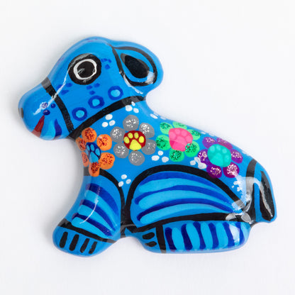 Hand-Painted Ceramic Dog Magnet
