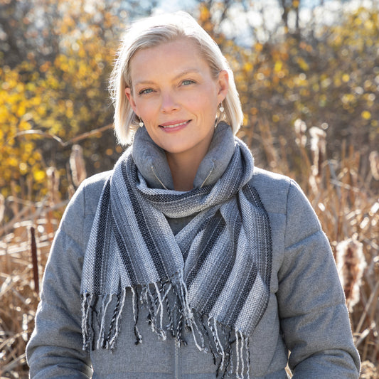 Hand-loomed Alpaca Scarf | Fair Trade, 100% Alpaca Fiber